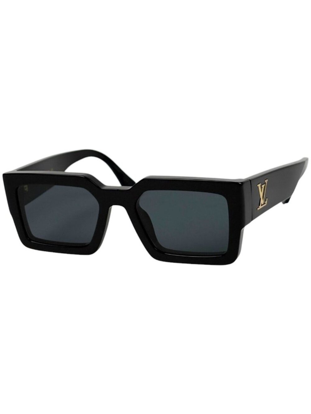 Louis Vuitton Sunglasses LV Crush Square Acetate Black Eyewear